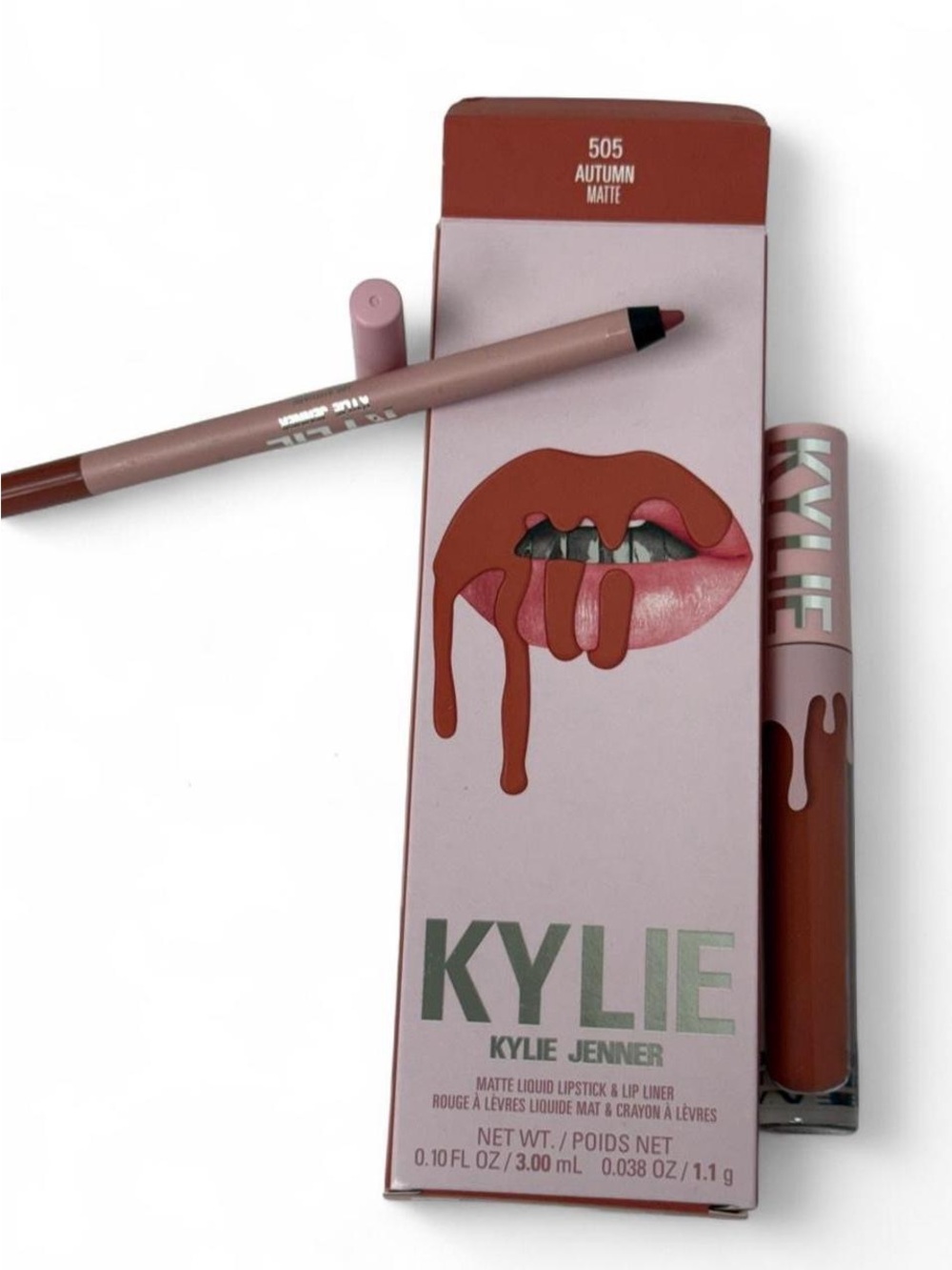 Matte Liquid Lipstick & Lip Liner - Autumn 505 (Brown)